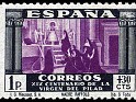 Spain 1940 Virgen del Pilar 1 P + 30 CTS Multicolor Edifil 897. España 897. Subida por susofe